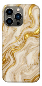 Чехол Liquid gold marble для iPhone 13 Pro