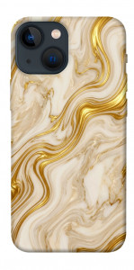 Чехол Liquid gold marble для iPhone 13 mini