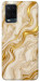 Чехол Liquid gold marble для Oppo A54 4G