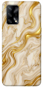 Чехол Liquid gold marble для Oppo A74 4G