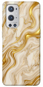 Чехол Liquid gold marble для Oneplus 9 pro