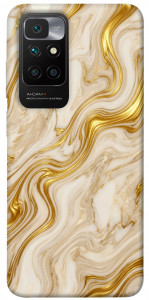 Чехол Liquid gold marble для Xiaomi Redmi 10