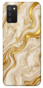 Чехол Liquid gold marble для Galaxy A03s