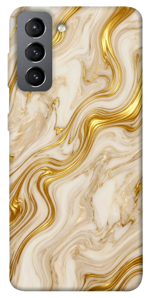 Чохол Liquid gold marble для Galaxy S21 FE