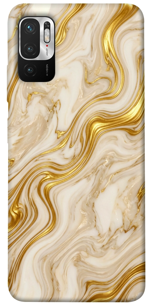 Чохол Liquid gold marble для Xiaomi Redmi Note 10 5G