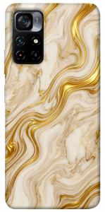 Чехол Liquid gold marble для Xiaomi Poco M4 Pro 5G