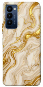 Чехол Liquid gold marble для TECNO Camon 18