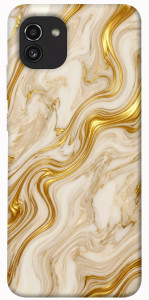 Чехол Liquid gold marble для Galaxy A03