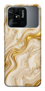 Чехол Liquid gold marble для Xiaomi Redmi 10C