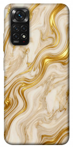 Чехол Liquid gold marble для Xiaomi Redmi Note 11 (Global)