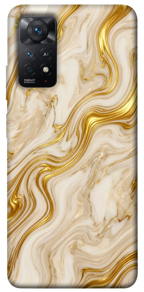 Чохол Liquid gold marble для Xiaomi Redmi Note 11 Pro 5G