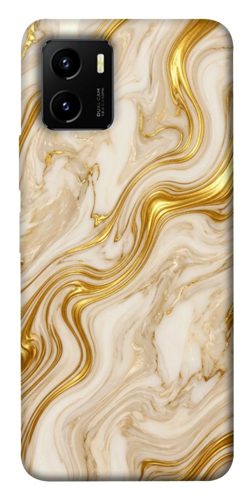 Чехол Liquid gold marble для Vivo Y15s