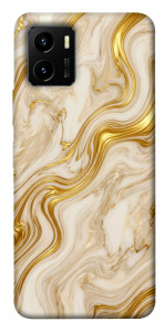 Чехол Liquid gold marble для Vivo Y15s