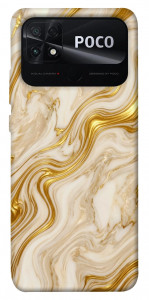 Чохол Liquid gold marble для Xiaomi Poco C40