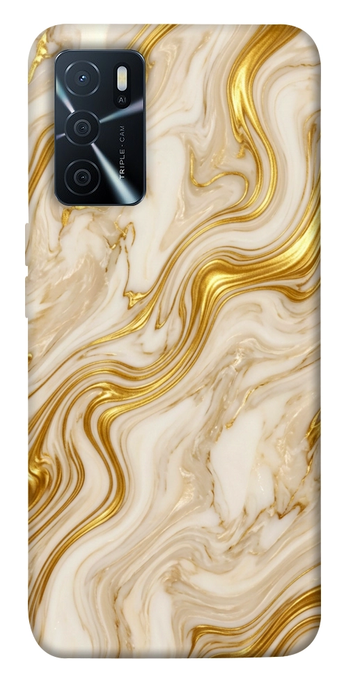 Чохол Liquid gold marble для Oppo A16