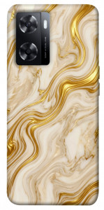Чехол Liquid gold marble для Oppo A57s