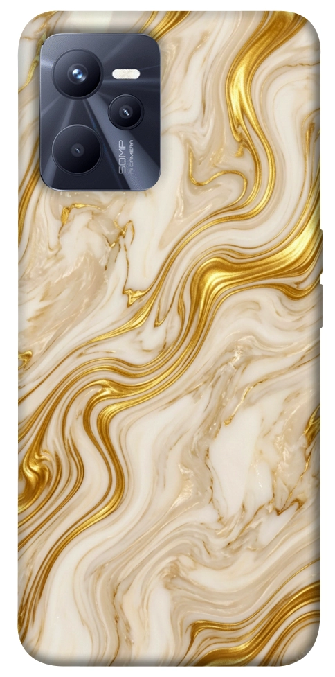 Чохол Liquid gold marble для Realme C35
