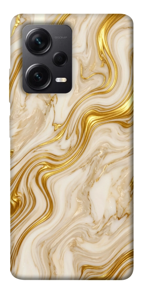 Чехол Liquid gold marble для Xiaomi Redmi Note 12 Pro+
