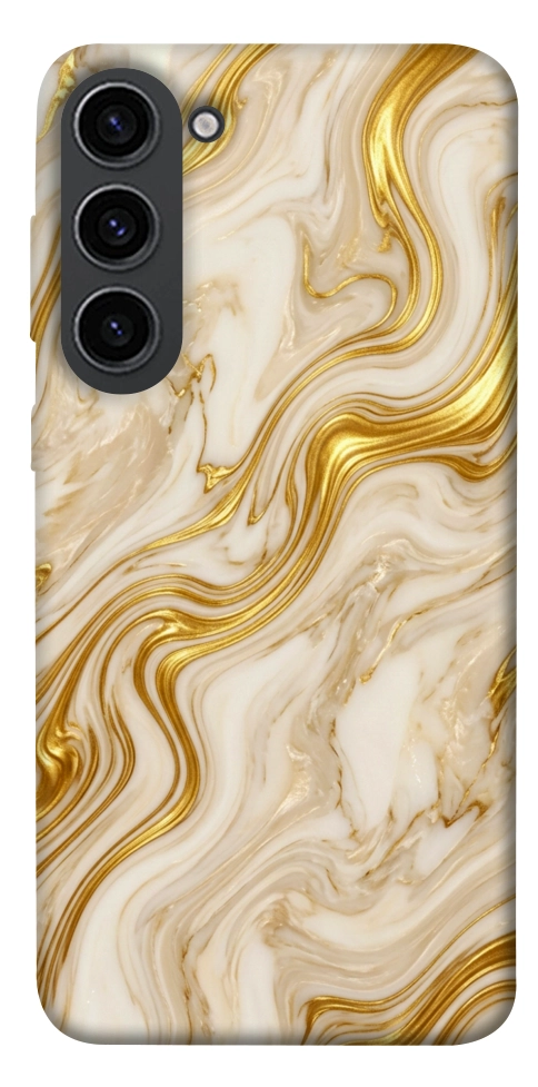 Чехол Liquid gold marble для Galaxy S23