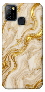 Чехол Liquid gold marble для Infinix Hot 10 Lite