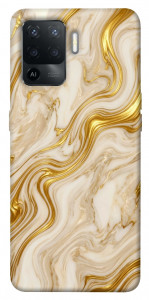 Чехол Liquid gold marble для Oppo Reno 5 Lite