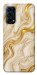 Чехол Liquid gold marble для Oppo Reno 5 4G