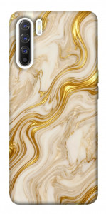 Чохол Liquid gold marble для Oppo Reno 3