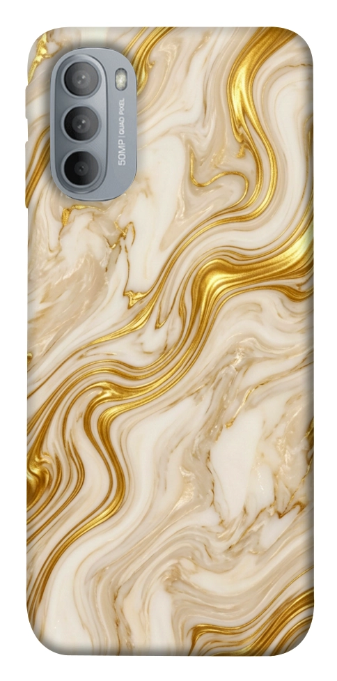 Чохол Liquid gold marble для Motorola Moto G31