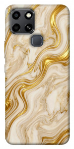 Чехол Liquid gold marble для Infinix Smart 6