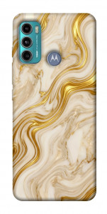 Чехол Liquid gold marble для Motorola Moto G60