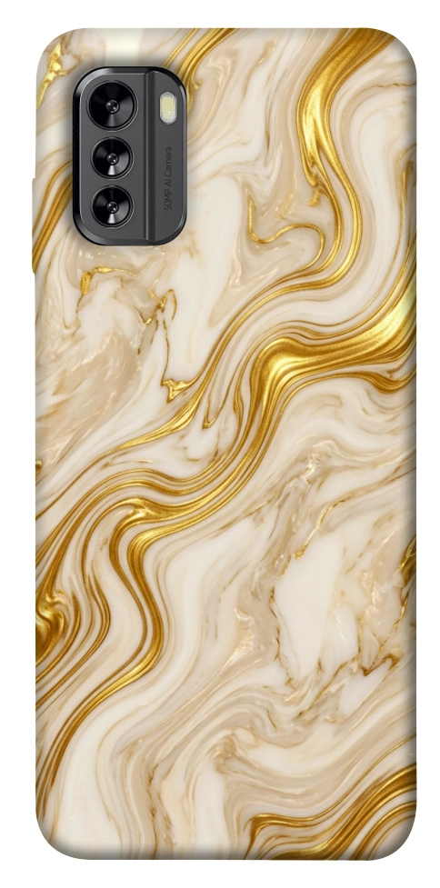 Чехол Liquid gold marble для Nokia G60