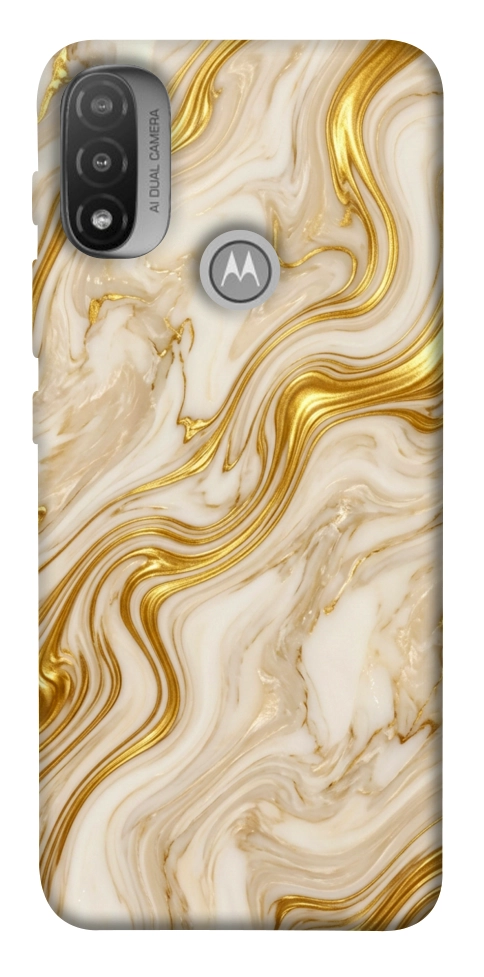 Чохол Liquid gold marble для Motorola Moto E20