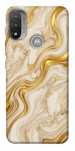 Чехол Liquid gold marble для Motorola Moto E20