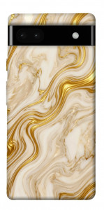 Чохол Liquid gold marble для Google Pixel 6A