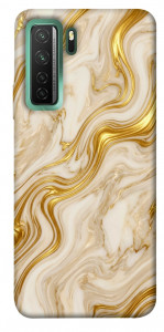 Чехол Liquid gold marble для Huawei nova 7 SE