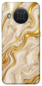 Чехол Liquid gold marble для Nokia X20