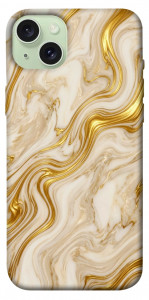 Чехол Liquid gold marble для iPhone 15 Plus