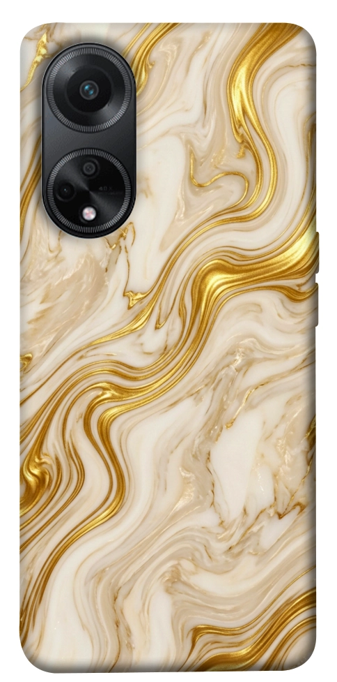 Чохол Liquid gold marble для Oppo A98