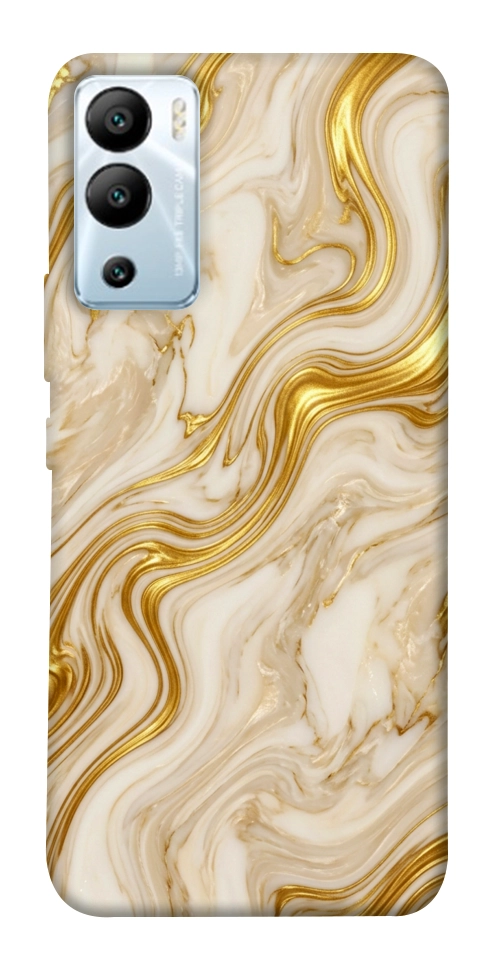 Чохол Liquid gold marble для Infinix Hot 12i