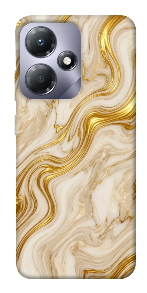 Чехол Liquid gold marble для Infinix Hot 30i