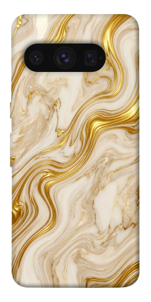 Чохол Liquid gold marble для Google Pixel 8 Pro