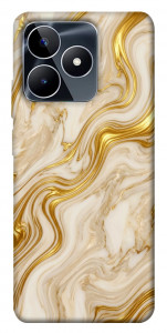 Чехол Liquid gold marble для Realme C53