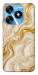 Чехол Liquid gold marble для TECNO Spark 10