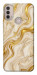 Чехол Liquid gold marble для Motorola Moto E30