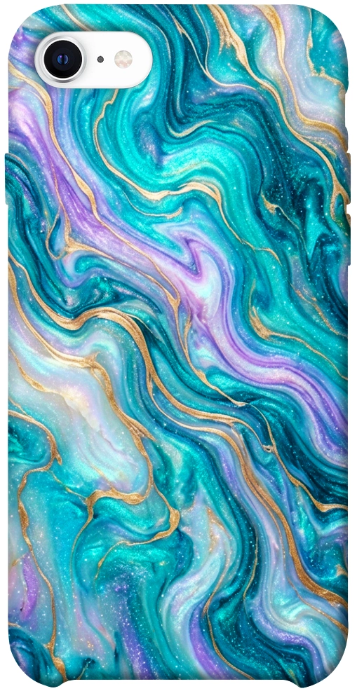 Чехол Mermaid marble для iPhone SE (2020)