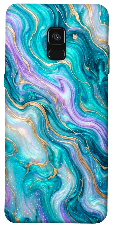 Чехол Mermaid marble для Galaxy A8 (2018)