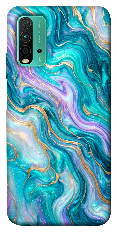 Чехол Mermaid marble для Xiaomi Redmi Note 9 4G