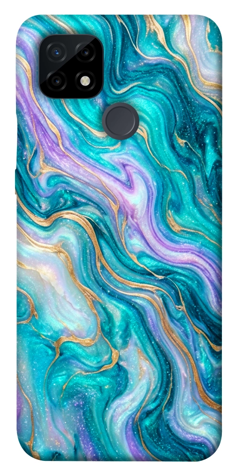 Чехол Mermaid marble для Realme C21
