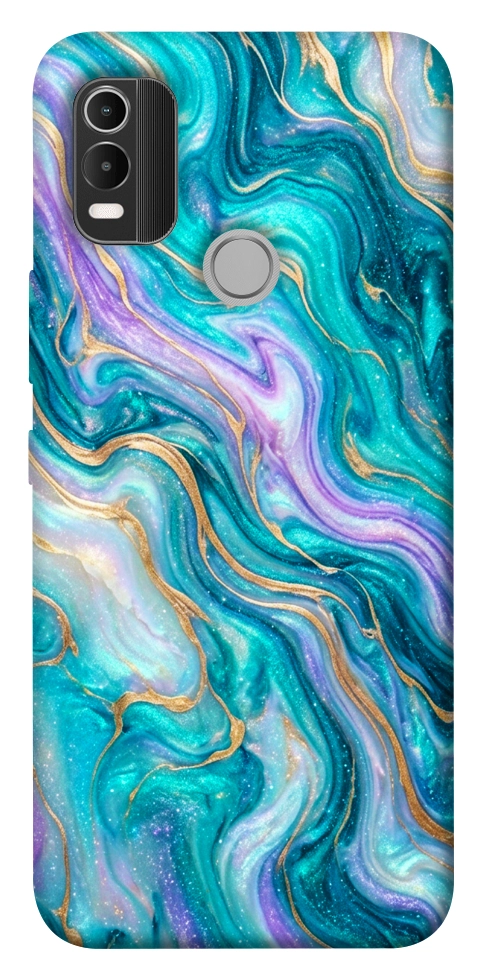 Чохол Mermaid marble для Nokia C21 Plus