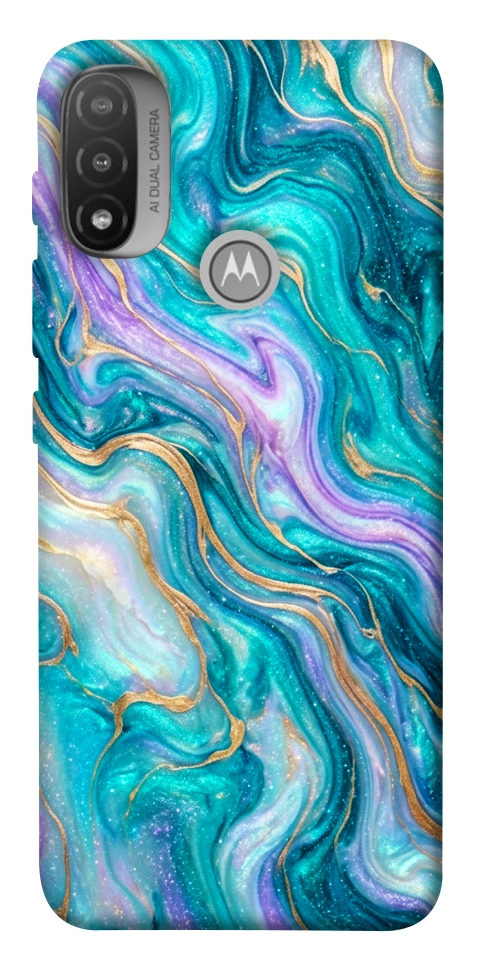 Чехол Mermaid marble для Motorola Moto E20